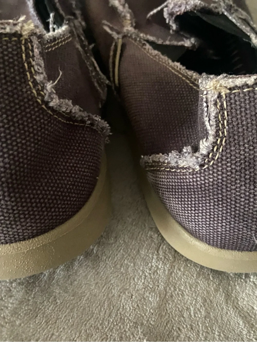 Crocs Slip-On Canvas Shoes in navy.